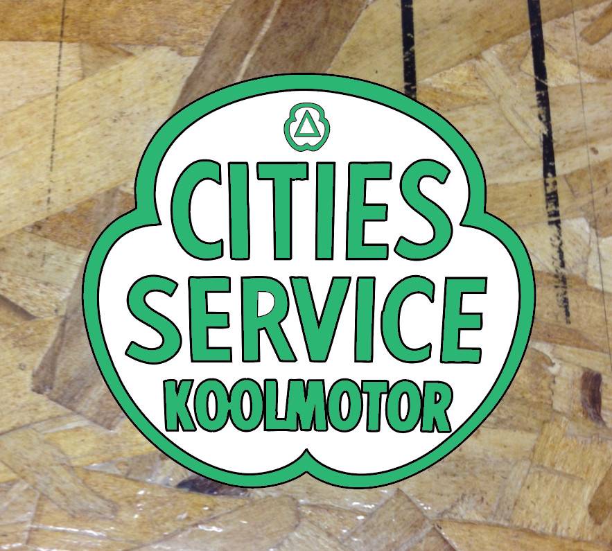 Cities Service Distress Gas Oil Vintage Pump Vinyl Decal Sticker – Choose Size