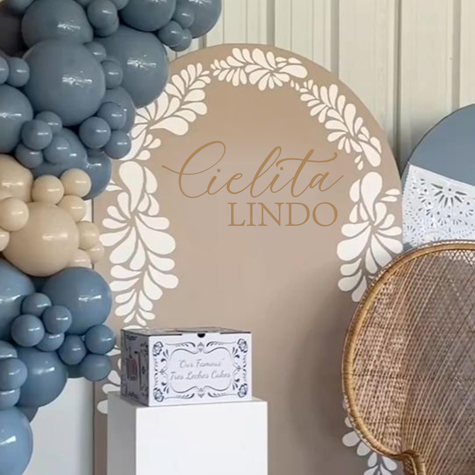 Cielita Lindo Wall Decal – Elegant Script Party Backdrop Decor for Bridal Sho…