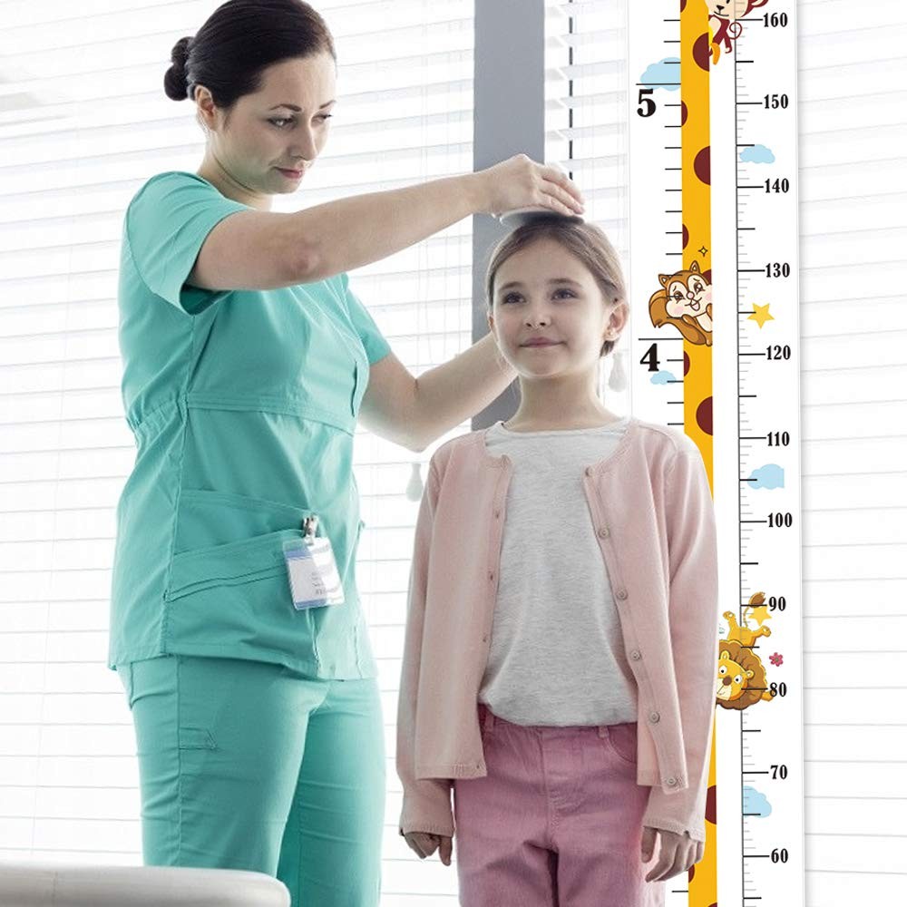 Baby Height Growth Chart, Canvas Chart 64×7.9 Inch (Pack of 1), Yellow