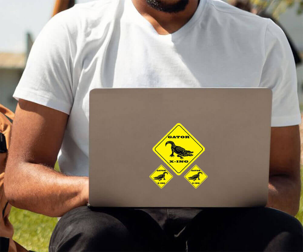 Gator Xing – Crossing Vinyl Stickers