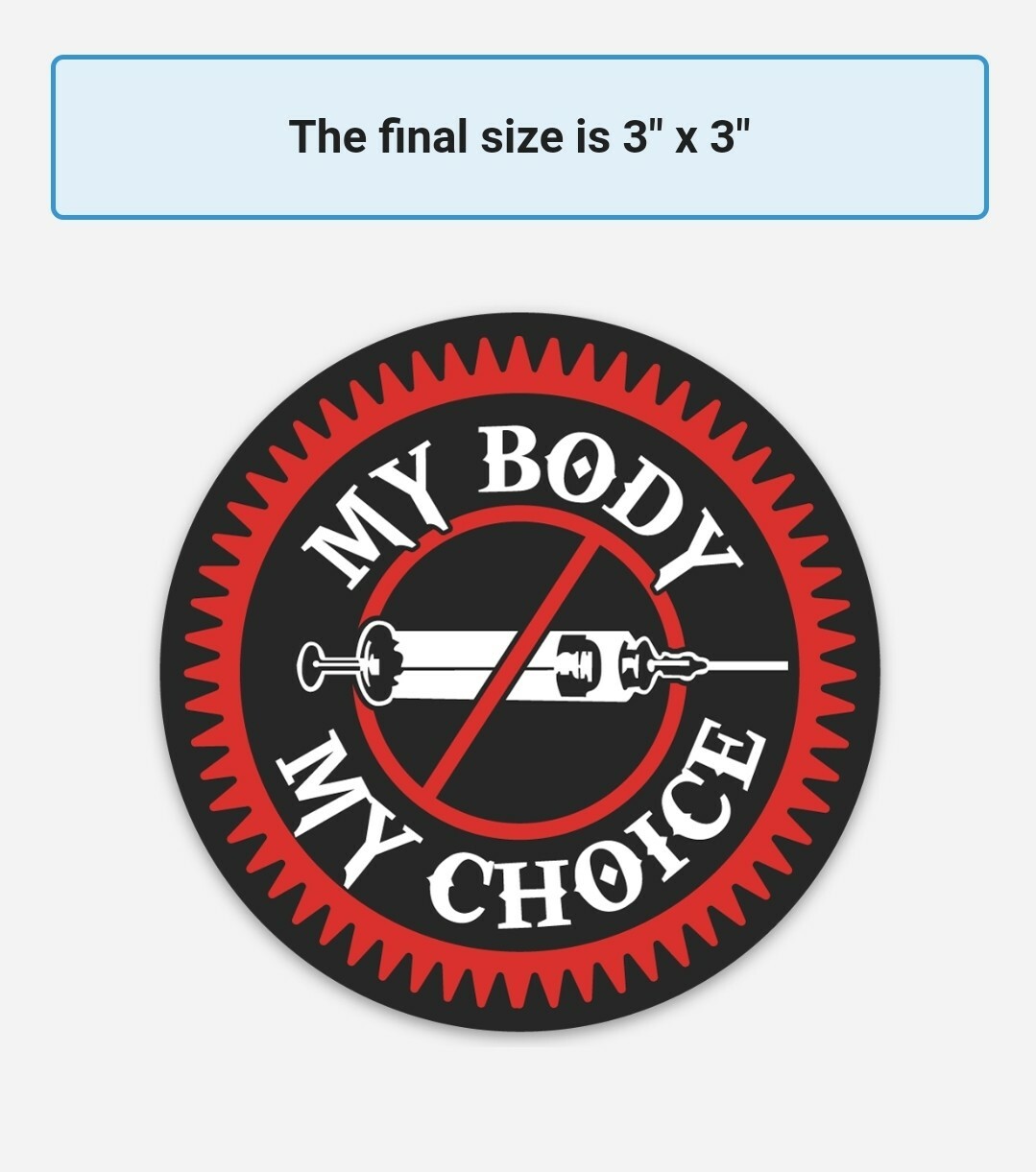 My Body My Choice Stickers lot of 5 Vaccine Passport GOV-DID PLANDEMIC HOAX
