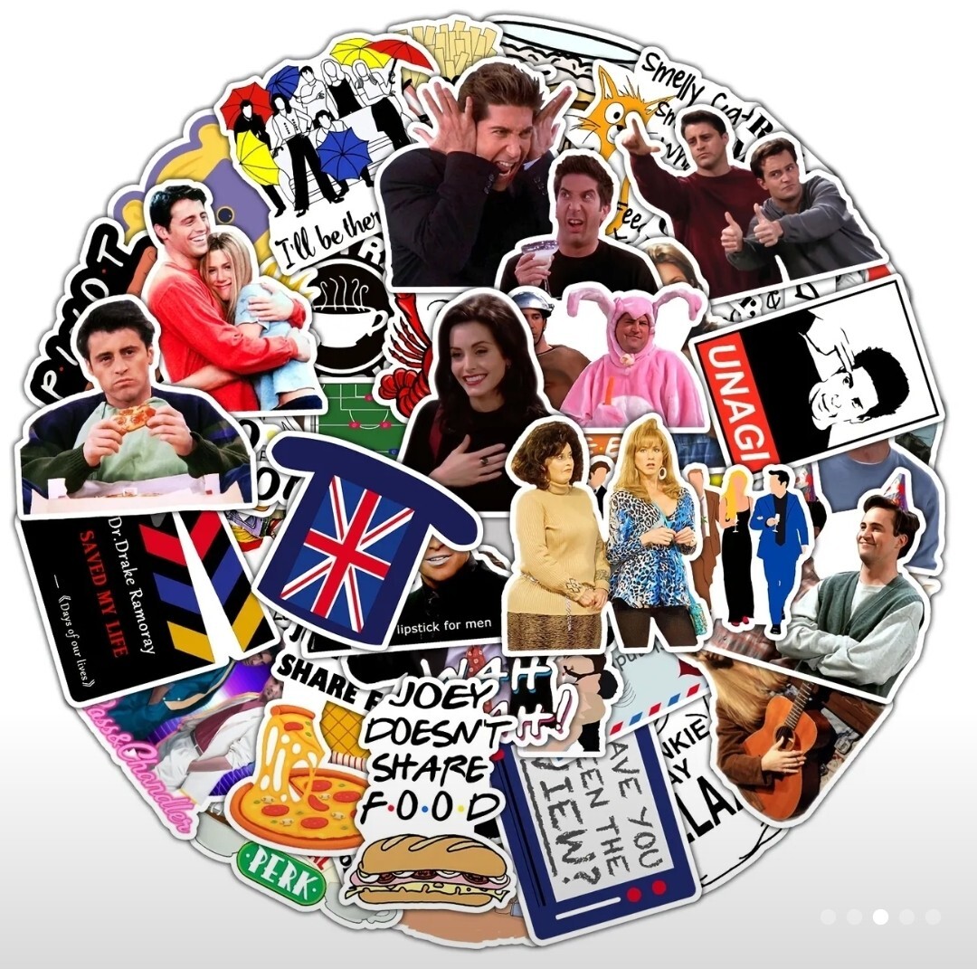 10 PCS Friends TV Show Stickers BRAND NEW