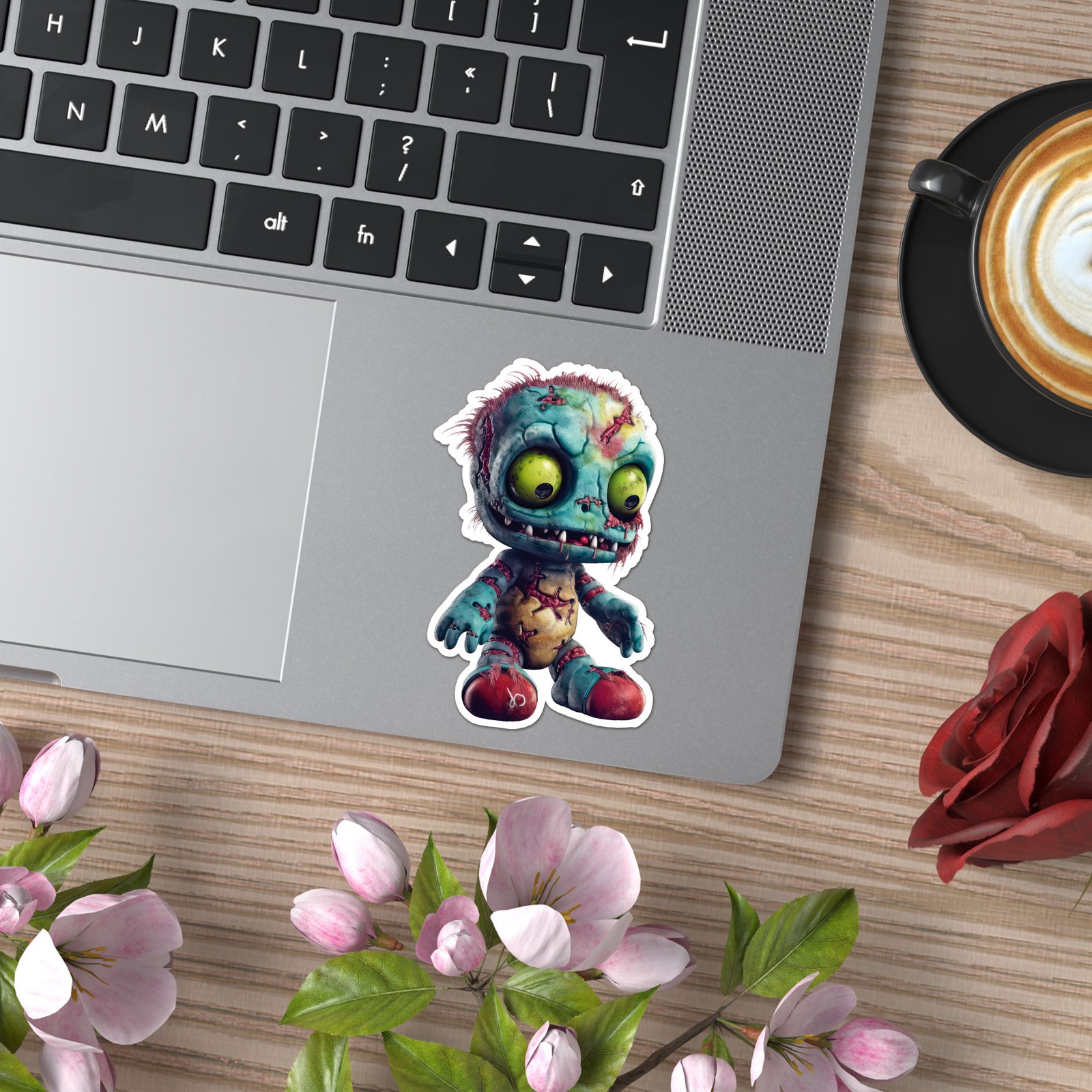 Zombie Voodoo Doll – Vinyl Decal Sticker – Car Window Laptop – ebn9412