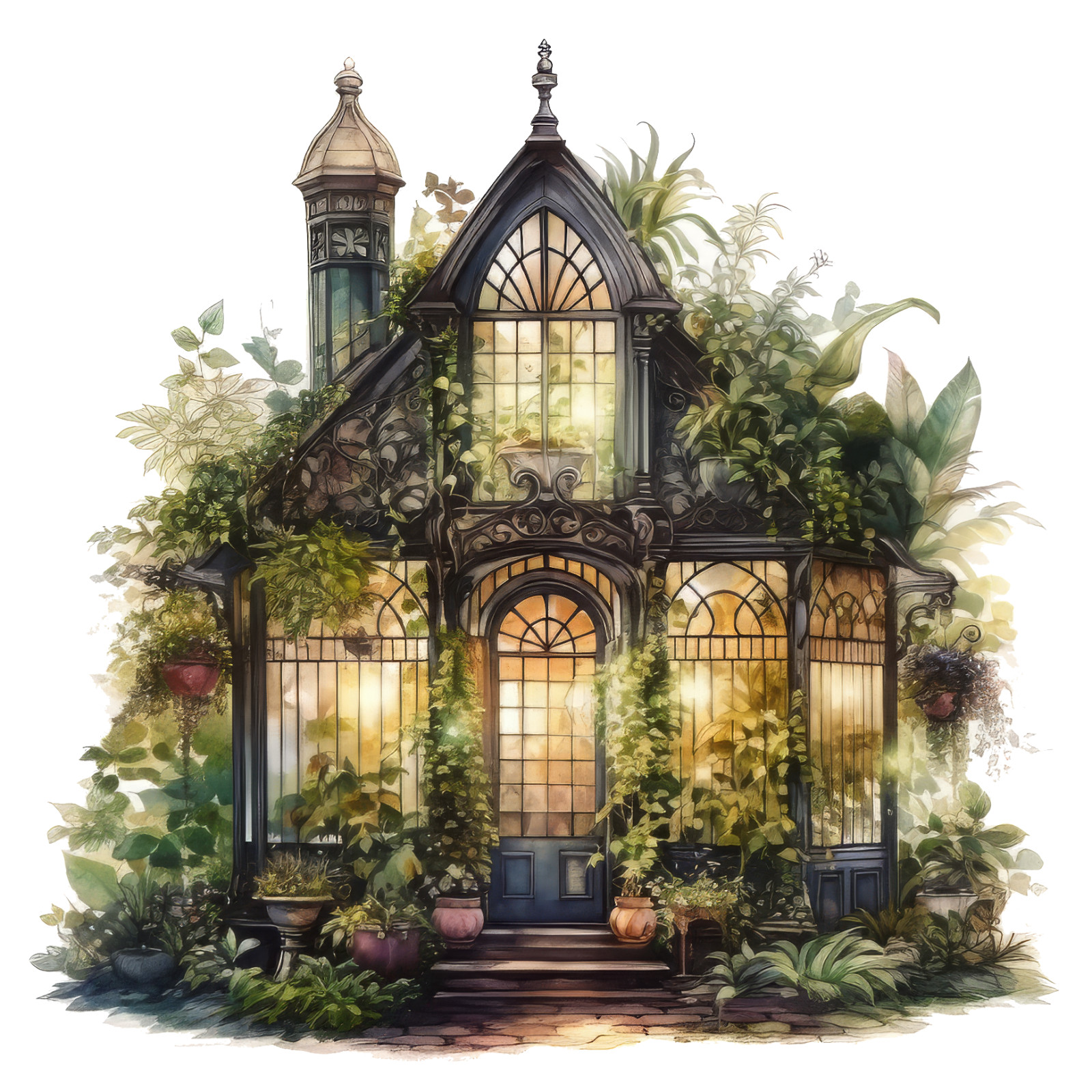 Wall sticker Enchanted Greenhouse Wall sticker 18 x 18 cm large
