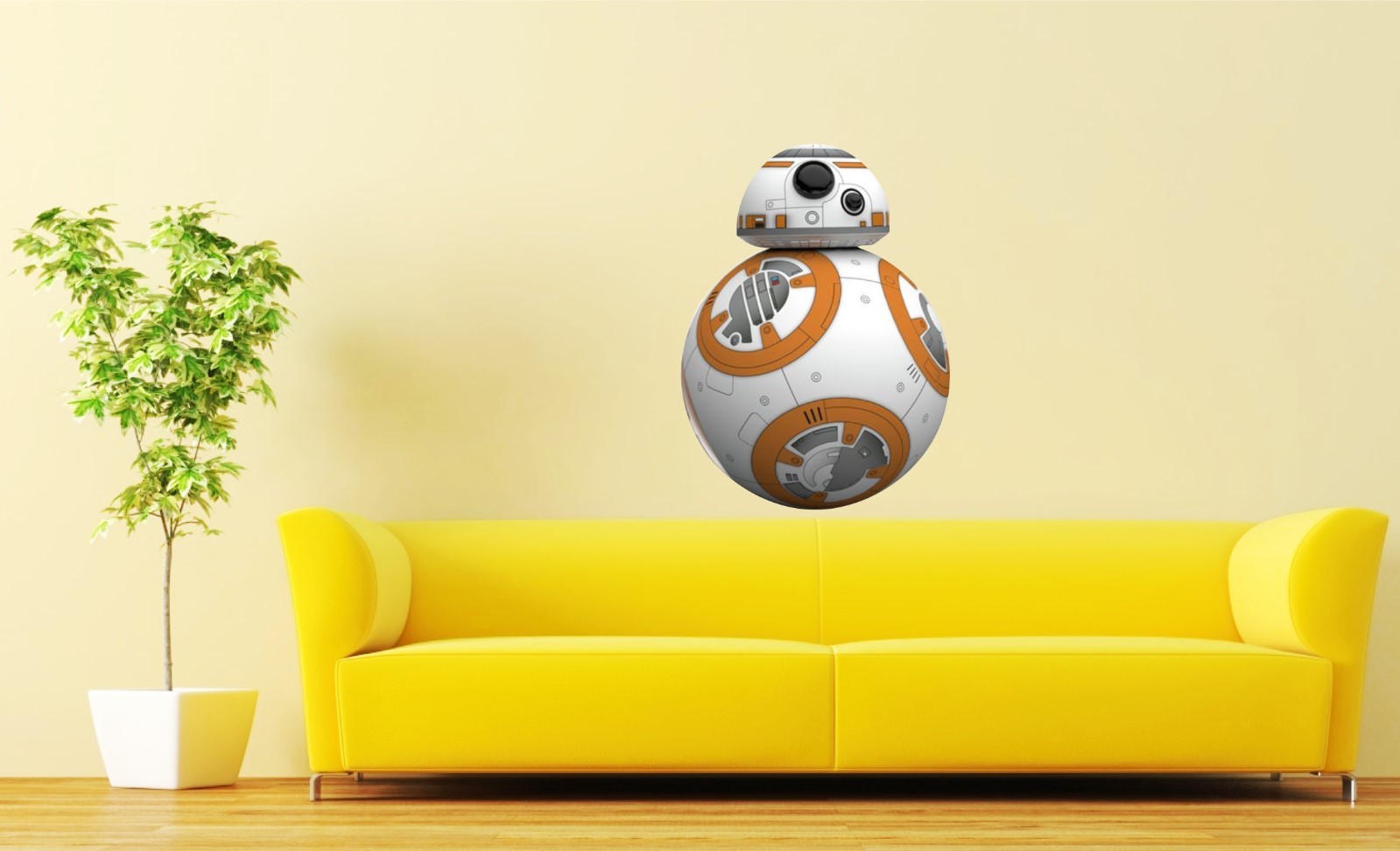 BB8 STAR WARS WALL ART STICKERS – 4 x great sizes – great for any room