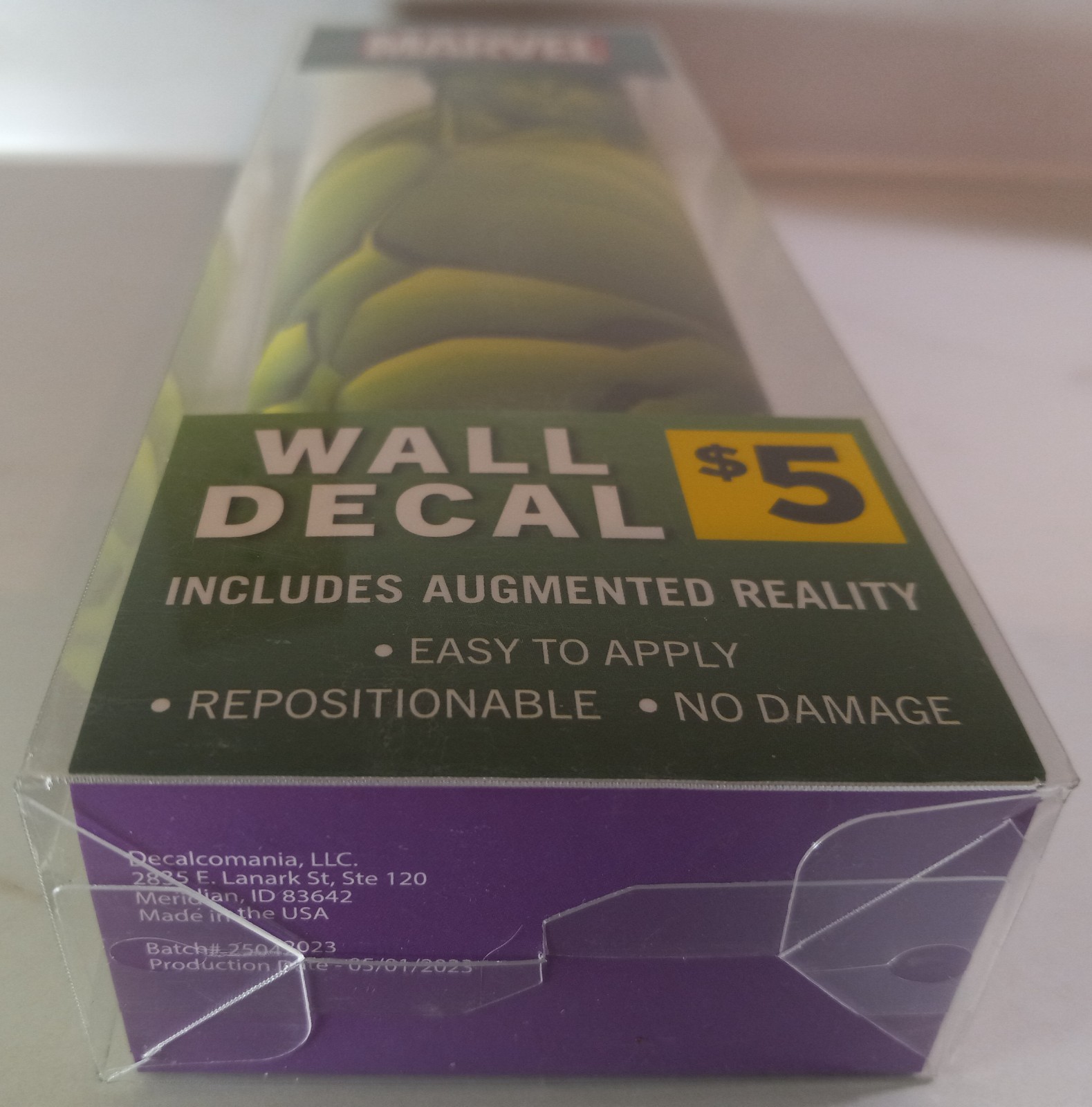 Marvel INCREDIBLE HULK 11×17 Augmented Reality Wall Decal BRAND NEW