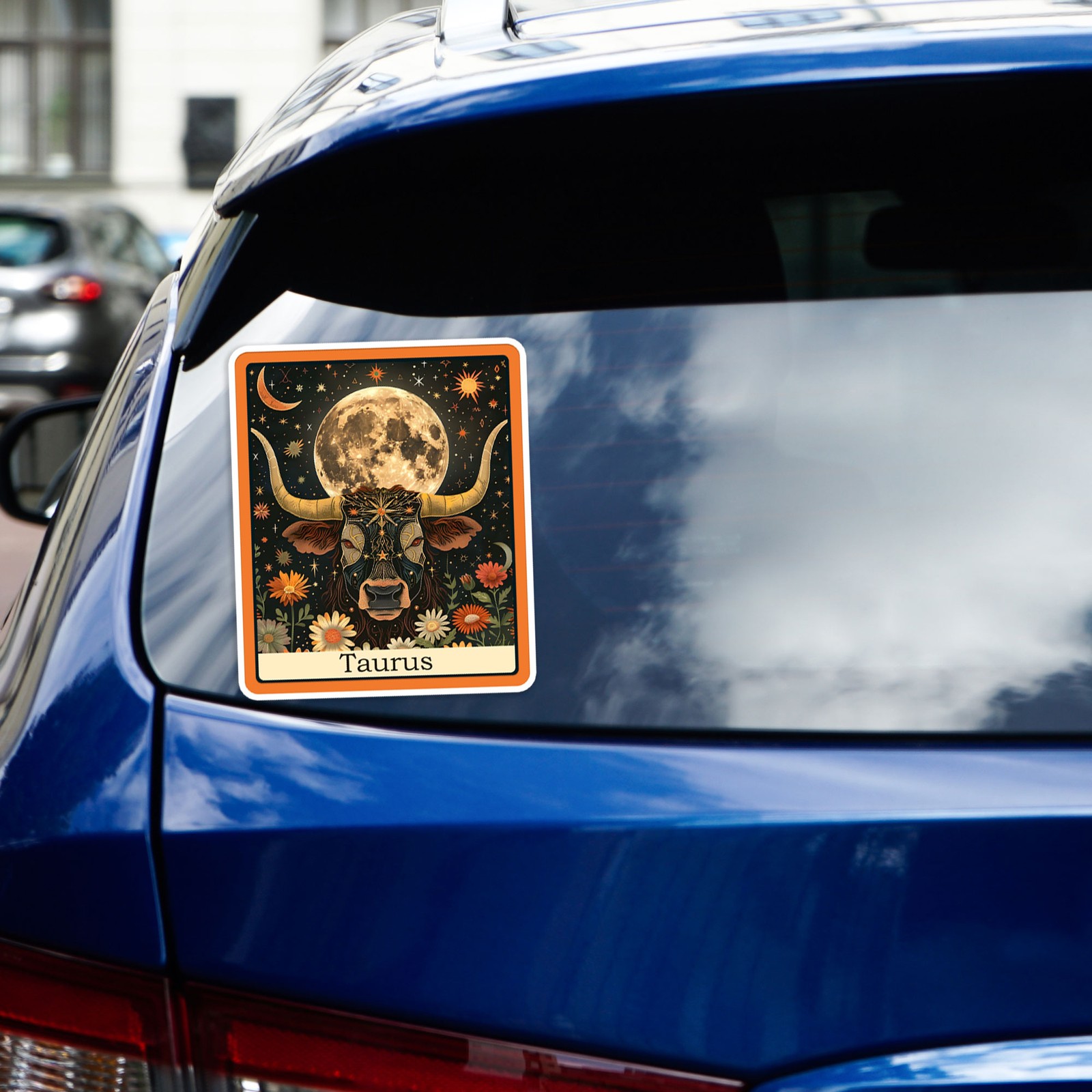 Taurus Zodiac Tarot Card – Vinyl Decal Sticker – Car Window Laptop – #1999