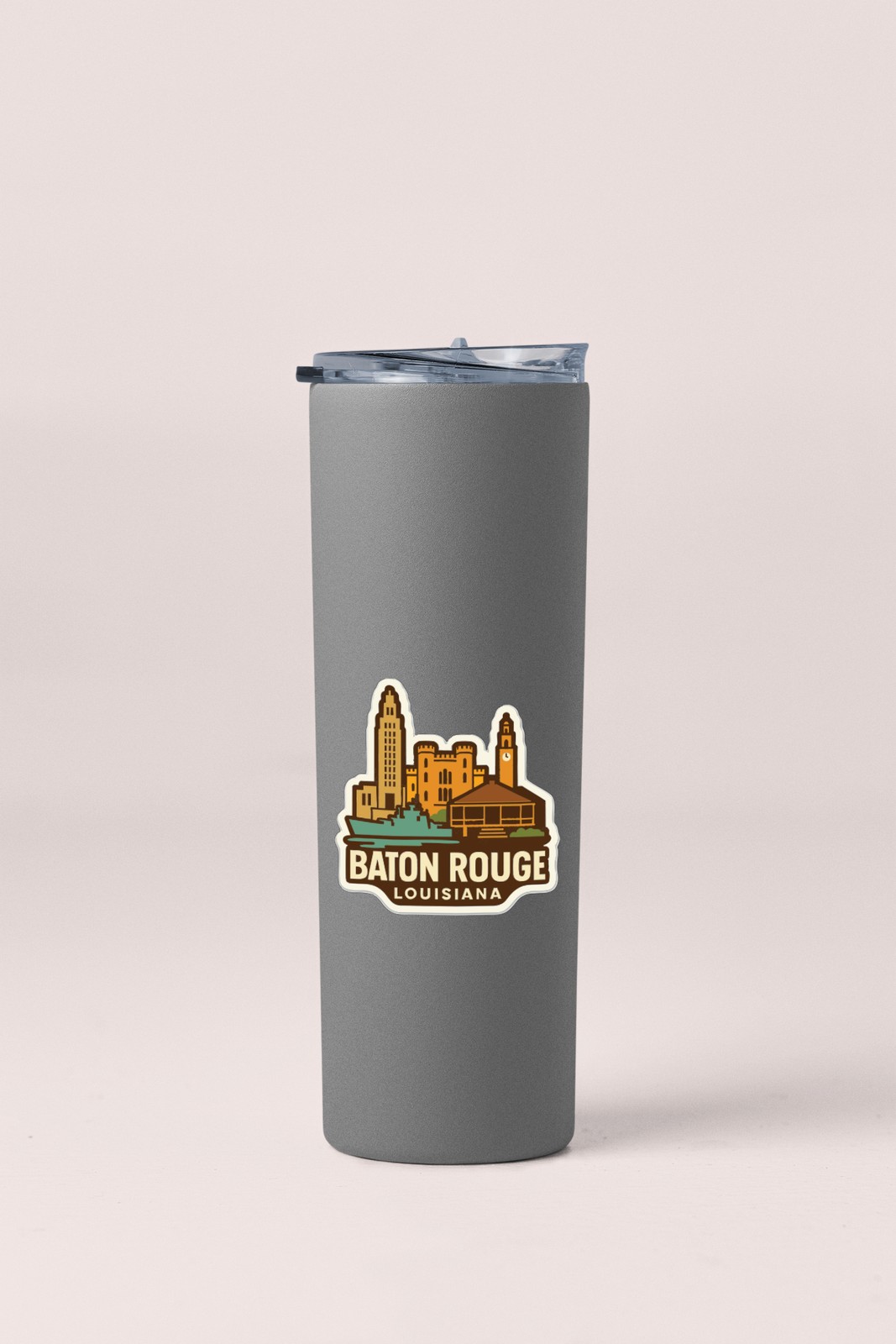 Baton Rouge Louisiana Sticker Decal Vinyl Die-Cut City Skyline Landmark Design