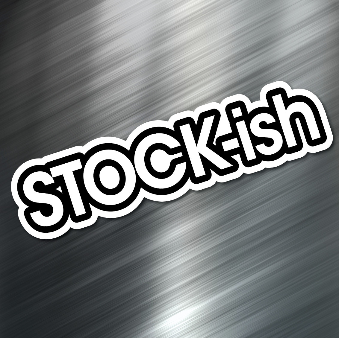 (1) Stock-ish car Sticker Auto Race Drift JDM Decal Boost Tuner Euro Funny Honda