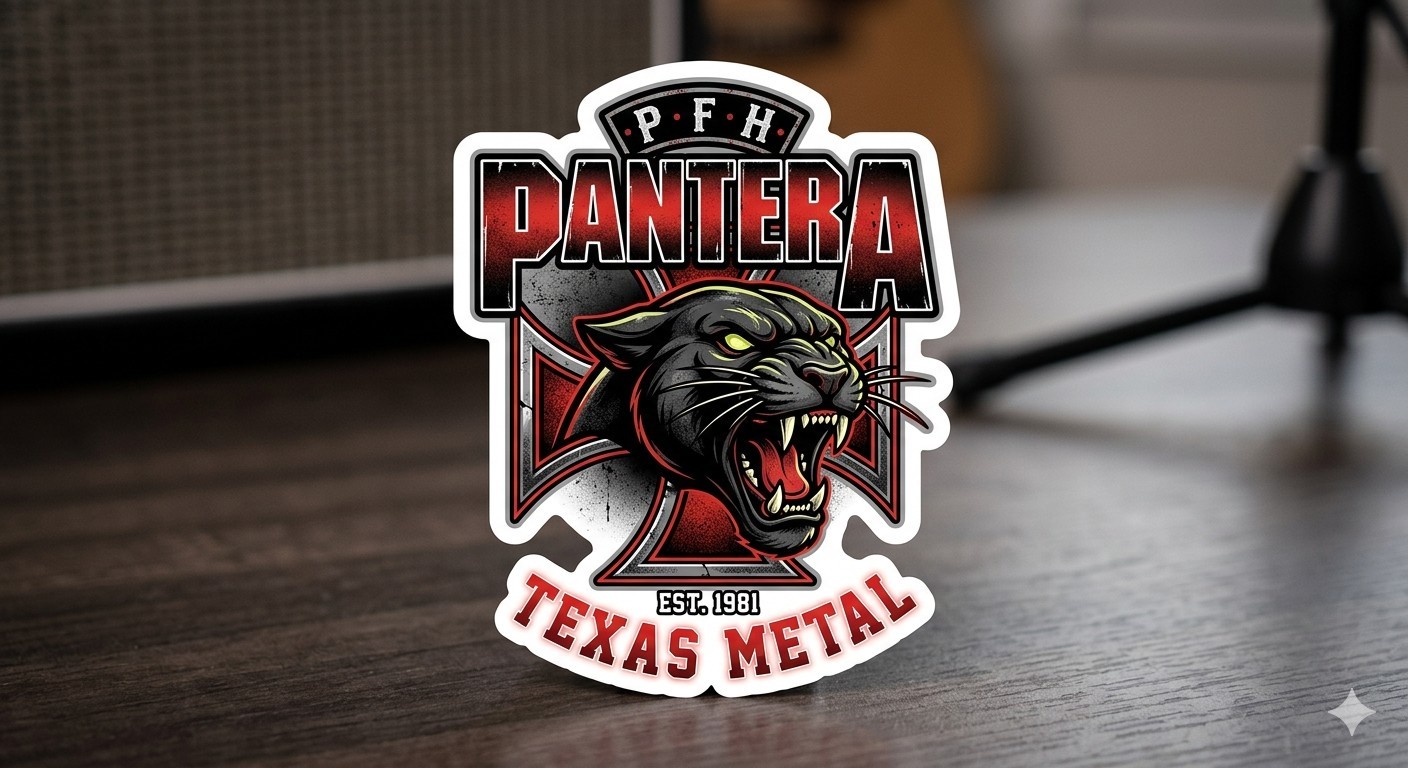 Pantera Decal Sticker Phone Laptop