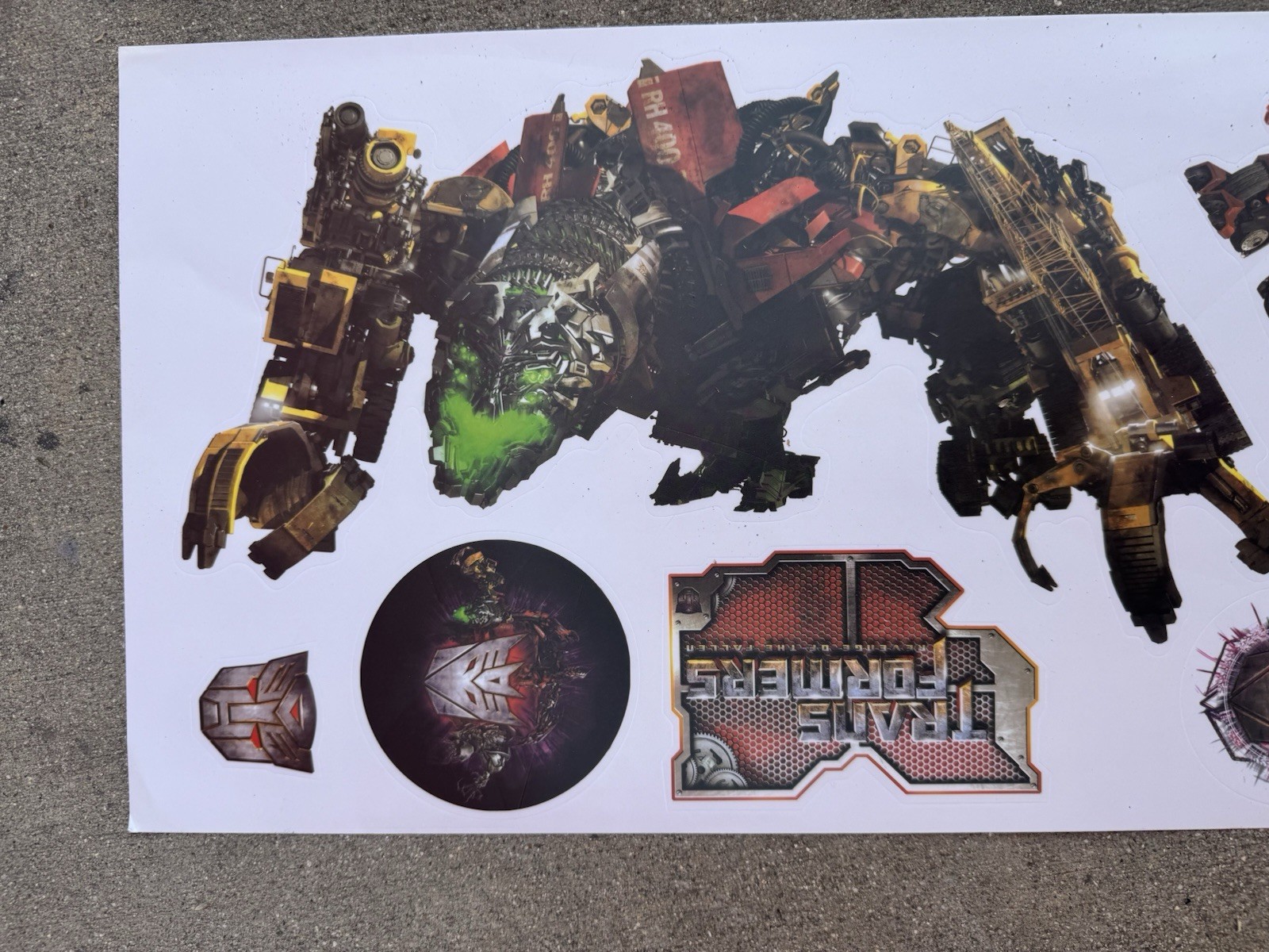 TRANSFORMERS Wall Stickers Decals 20 decals room decor Bumblebee Optimus Prime