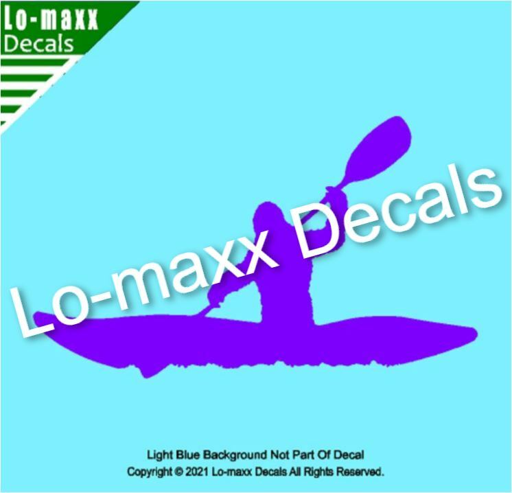 Bigfoot Whitewater Kayaker River Boating Original Design Die Cut Vinyl Decal