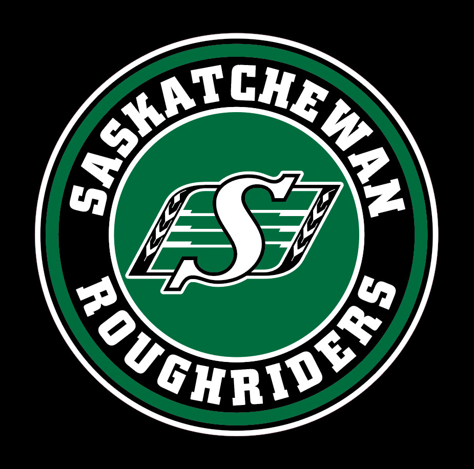 Saskatchewan Roughriders Round Logo Vinyl Decal Sticker, 3 Sizes 4in, 8in, 10in