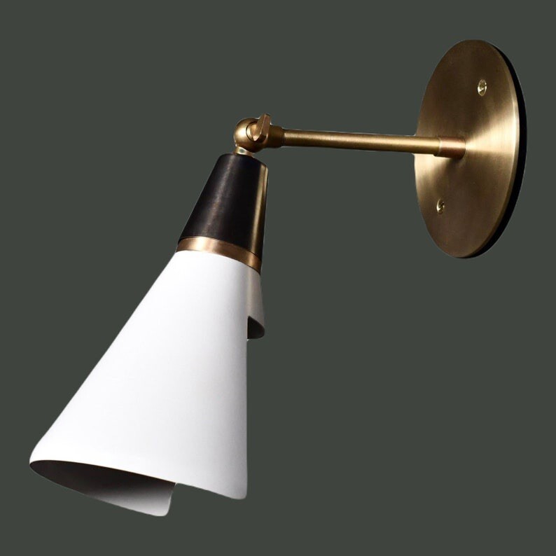 Beautiful SCICCOSO Brass Wall Scone Wall Light Modern Handcrafted Brass Rending