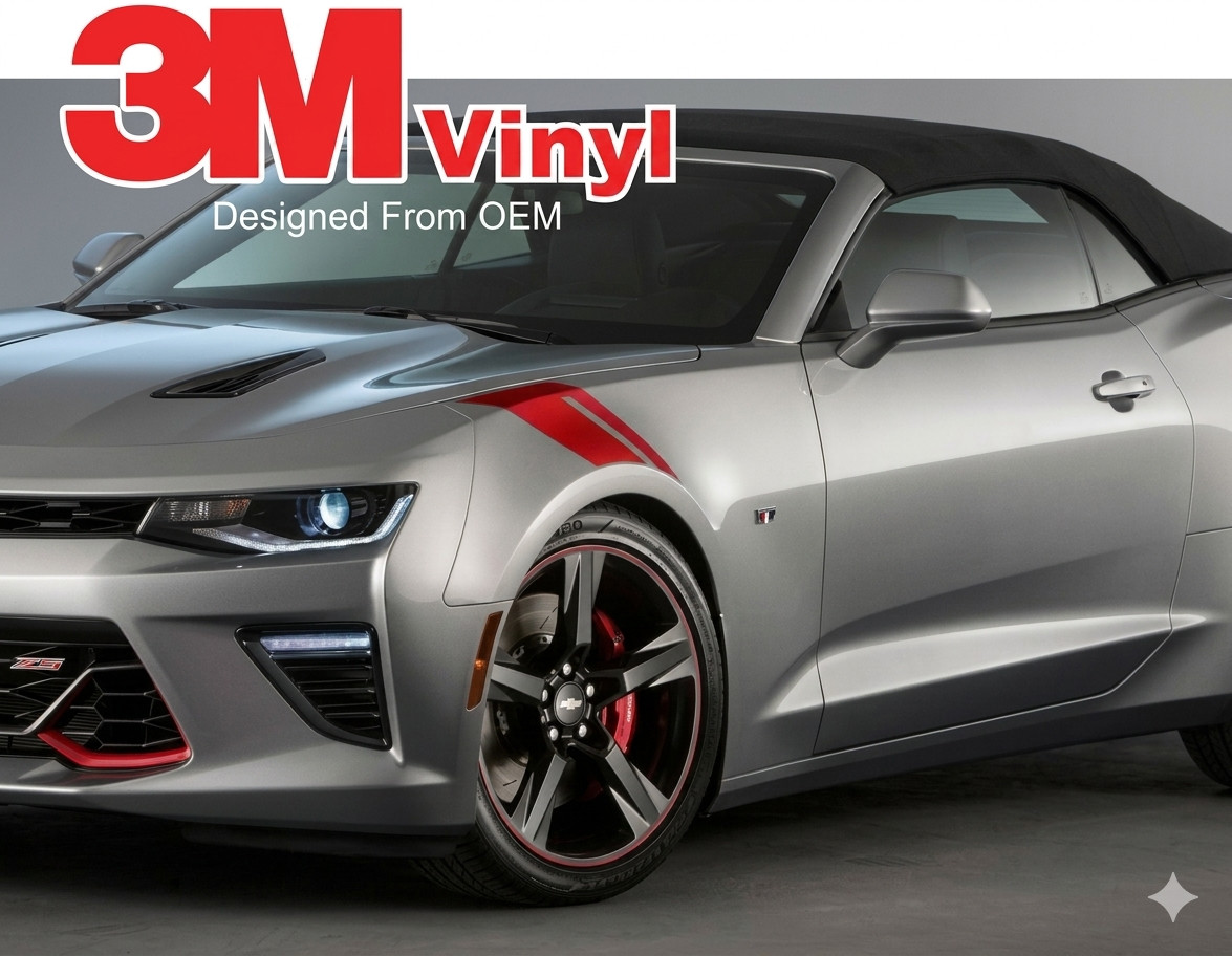 Chevy Camaro Fender HASHMARKS Decals 3M Pro Vinyl Series Stripe Kit