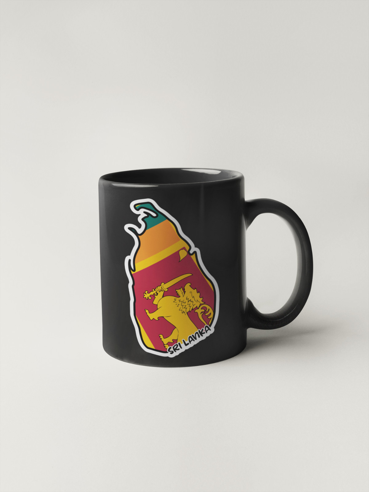 Sri Lanka Map Flag Sticker Decal