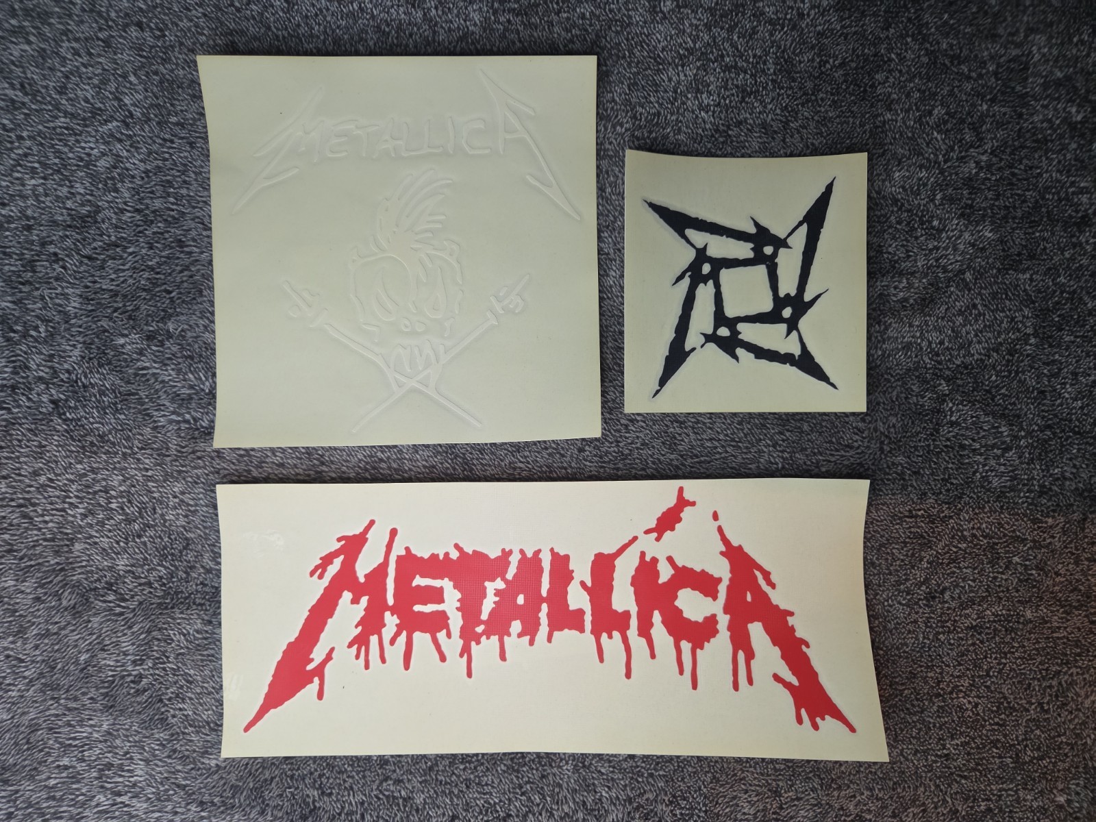 Vintage Metallica Vinyl Sticker Lot (3 Stickers) Grafx 1997-1998 Car Decals