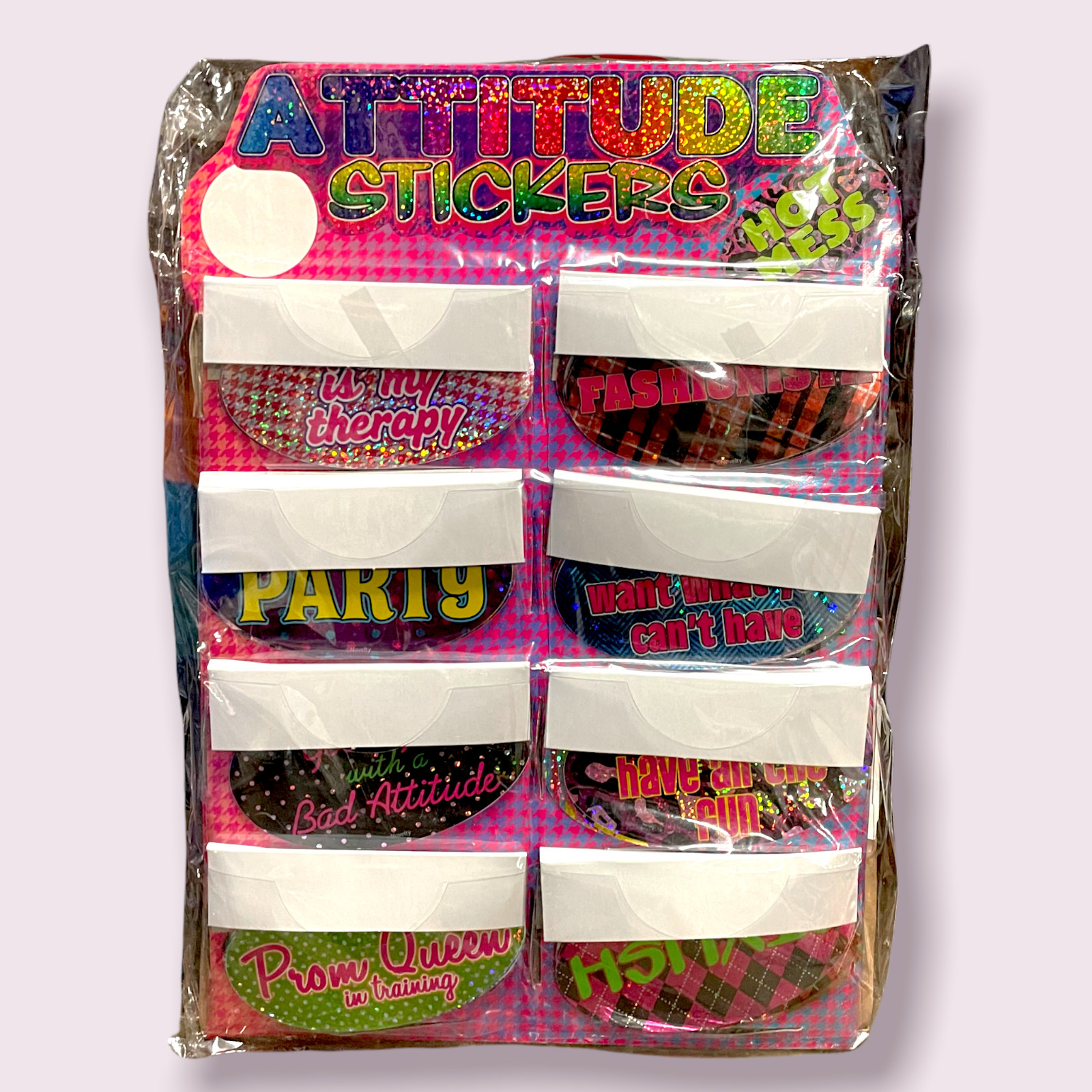 48-in-1 Pack Sassy Novelty Humor Attitude Vinyl Stickers