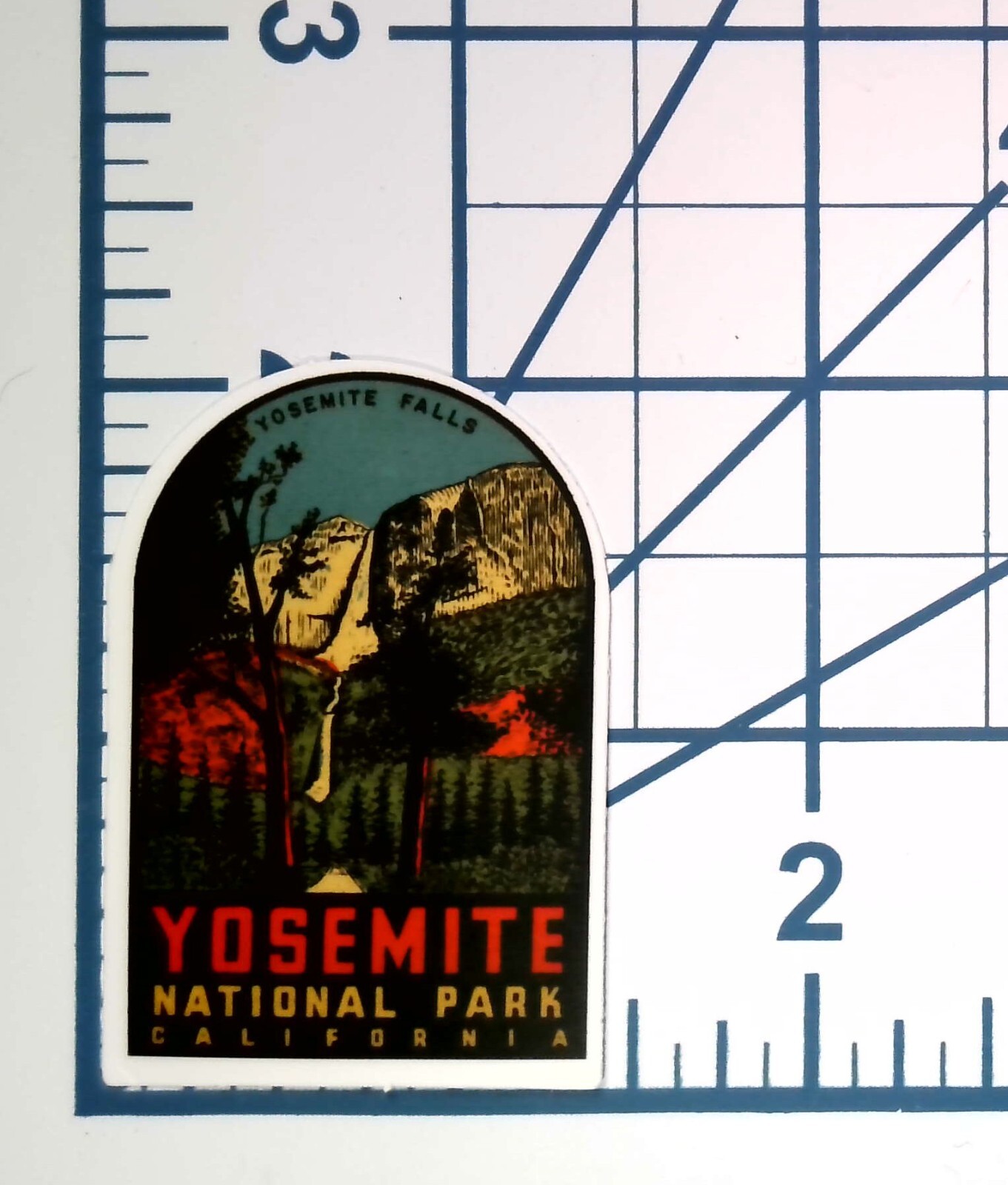 Yosemite National Park Sticker Vintage Travel Decal California Falls Journal