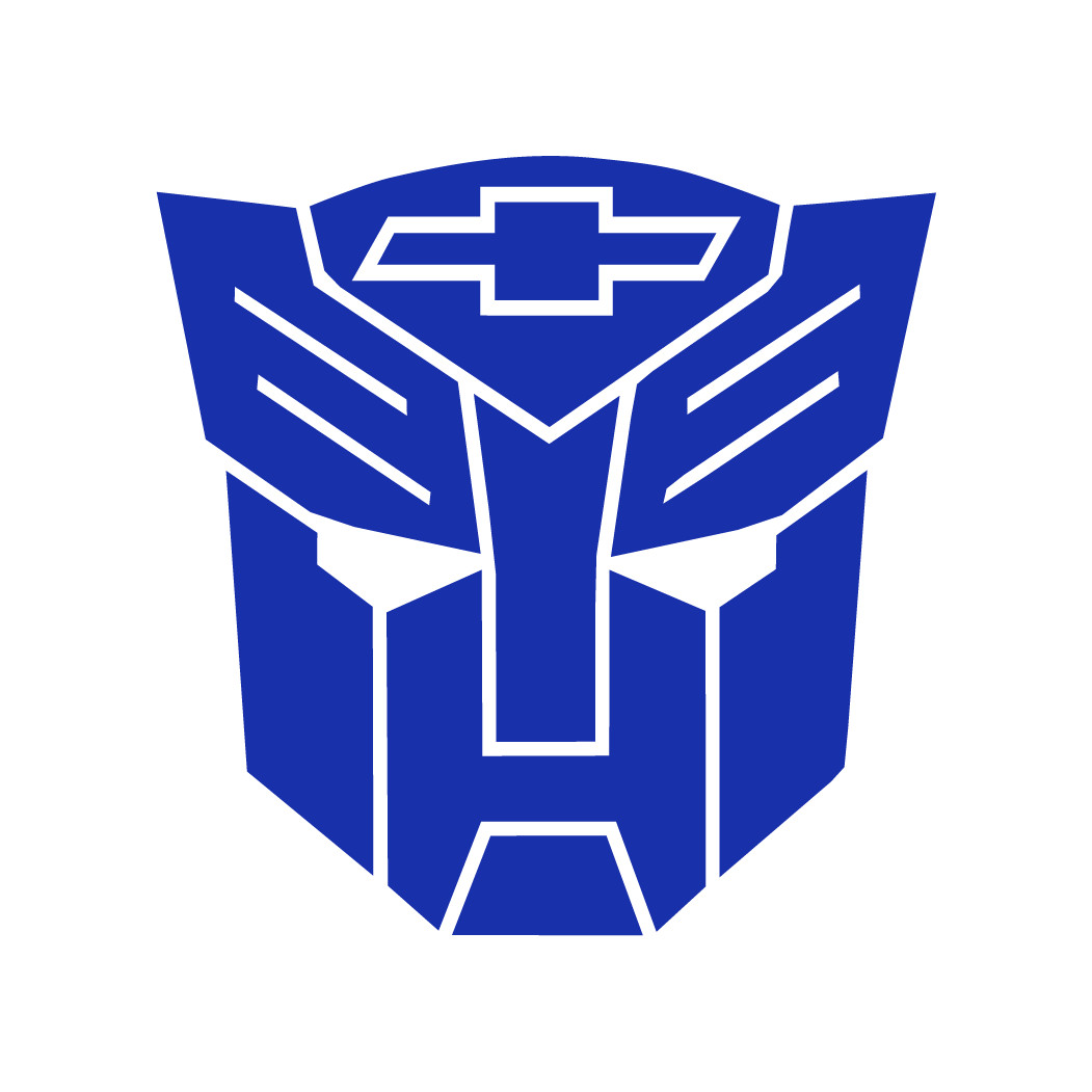 Chevy Transformer Die Cut Decal Made in USA Multiple Colors Available 6+yrs