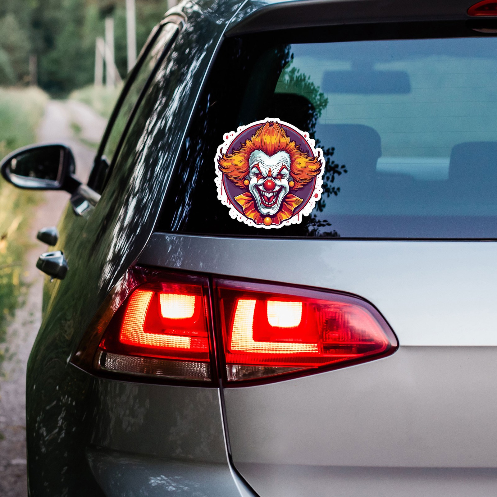 Horror Clown Scary – Vinyl Decal Sticker – Car Window Laptop – ebn9452