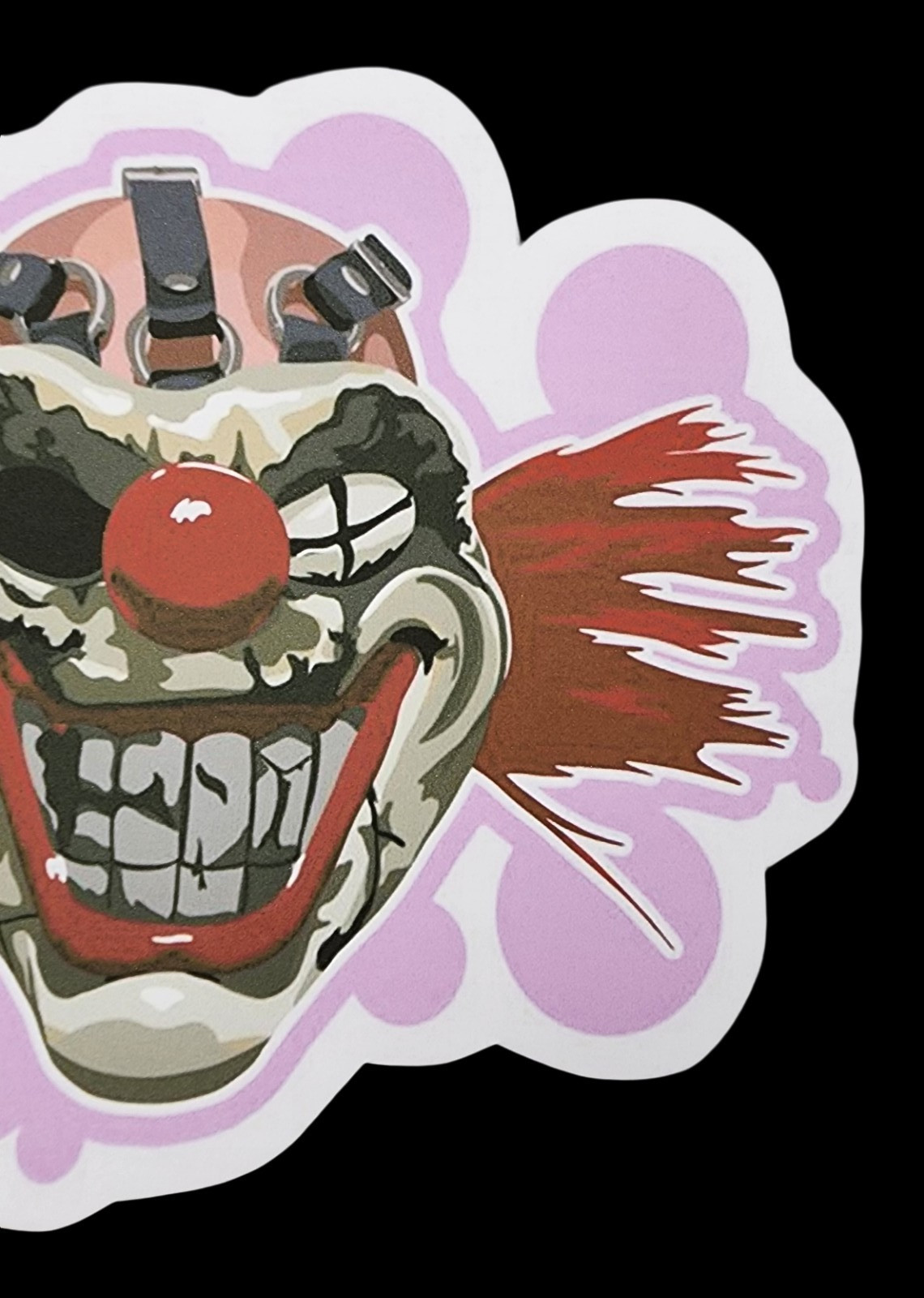 Sweet Tooth Twisted Metal Inspired Waterproof Car Decal Laptop Vinyl Sticker