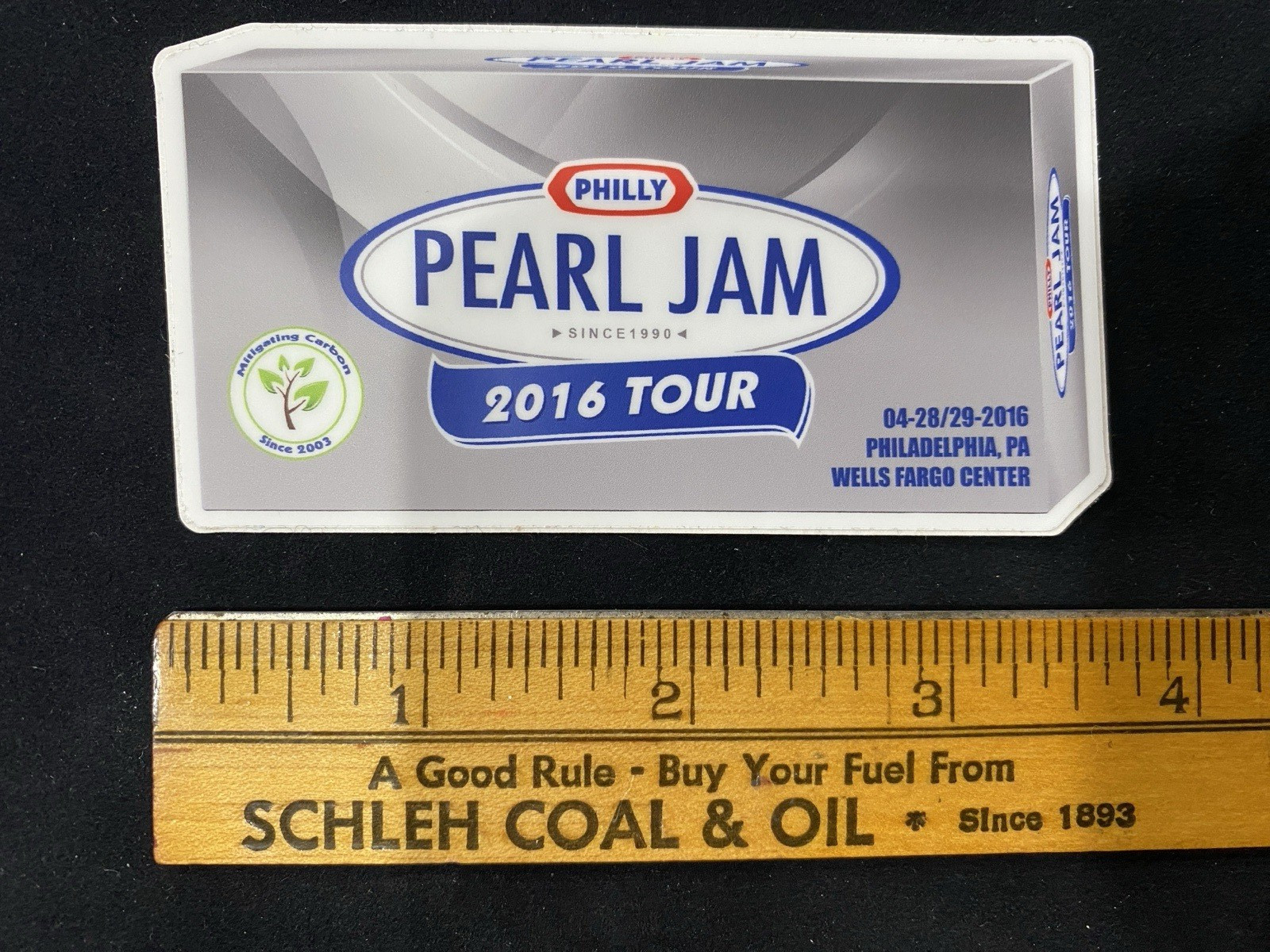 Pearl Jam Philadelphia, PA 2016 Tour – 3.75" Sticker – New / Unused.