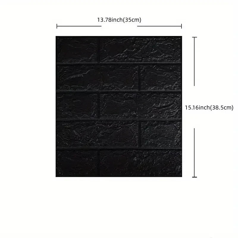 DIY 3D Brick Wallpaper Self Adhesive Foam Wall Sticker Waterproof Decor Panel