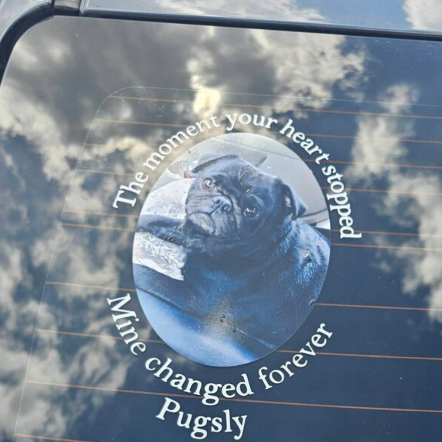 Oval Photo Memorial Decal In Memory Sticker Funeral Gift Mourning Gift
