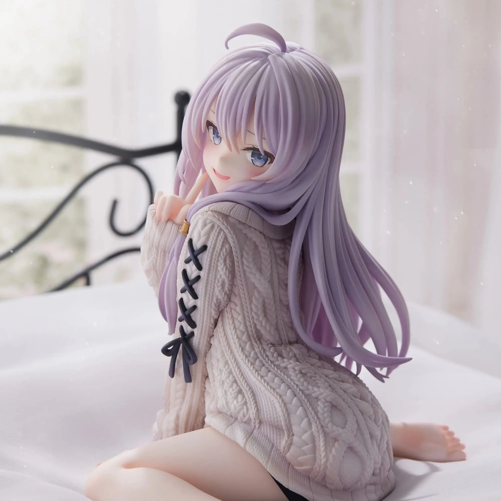 15cm The Journey of Elaina Anime Figure Knit Dress Witch Elaina Action Figure PV