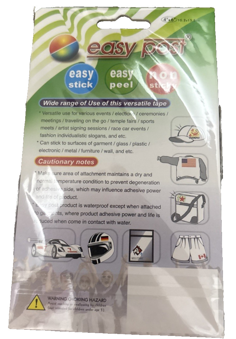 EASY POST FOUR INCHES by SIX INCHES SWEDEN STICKER ! FAST SHIPPING !