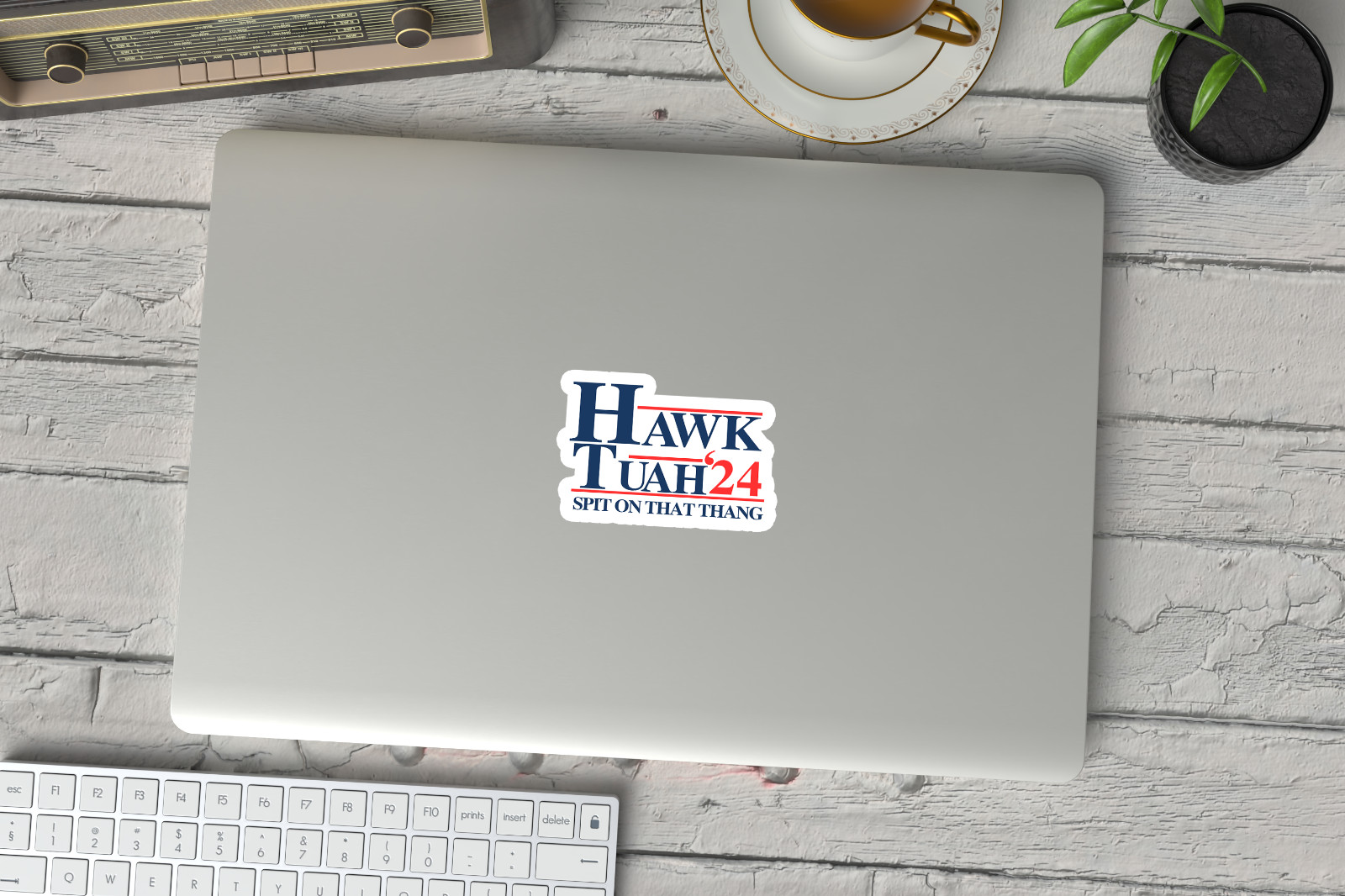 Hawk Tuah Funny Meme Sticker – Waterproof 1.5 inch Wide- Buy Any 4 For 30% OFF