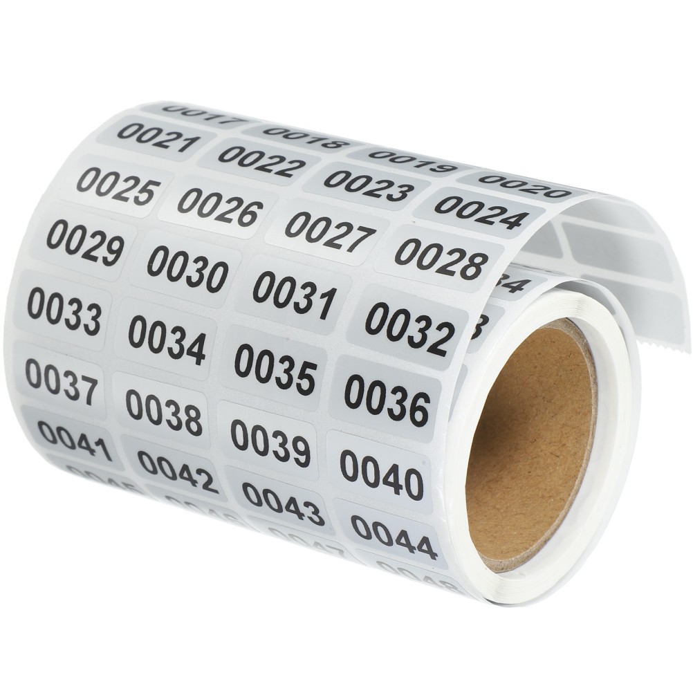 Identification Decals Count Inventory Numbered Stickers Roll Label Numbers
