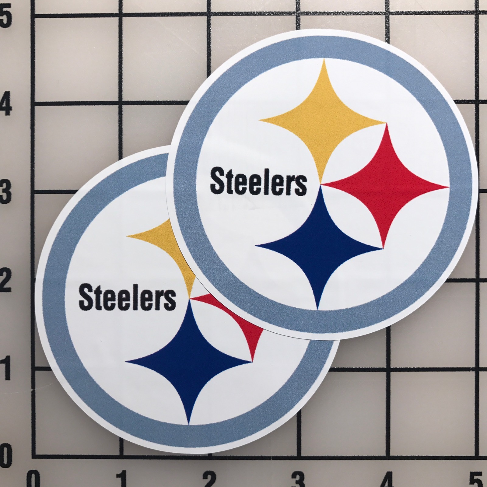 Pittsburgh Steelers 3.5" Wide Multi-Color VInyl Decal Sticker – BOGO