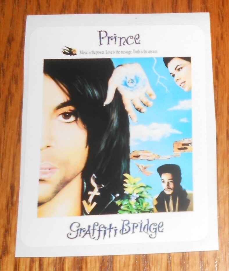 Prince Graffiti Bridge Sticker Vintage 3×3.5 RARE
