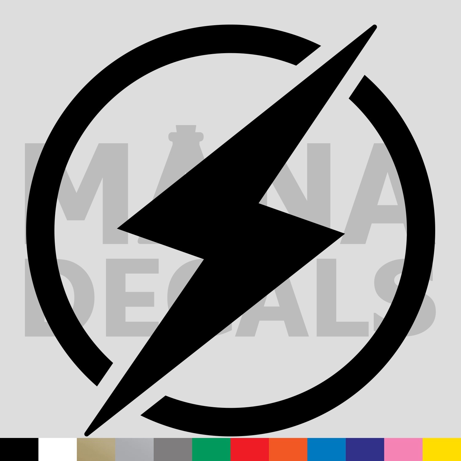 Lightning Bolt Symbol Vinyl Die Cut Decal Sticker – Shock Electric Power Charge