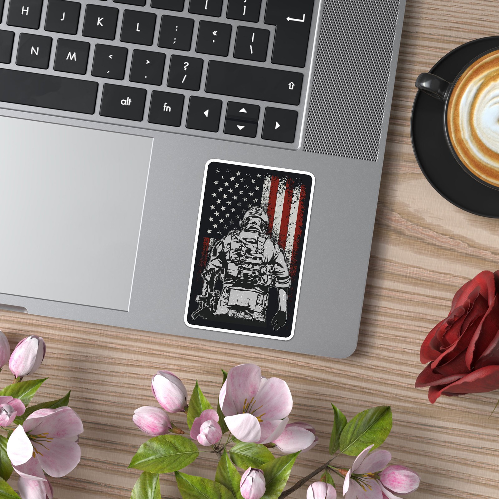 US Army Marine Flag – Vinyl Decal Sticker – Car Window Laptop – ebn7814