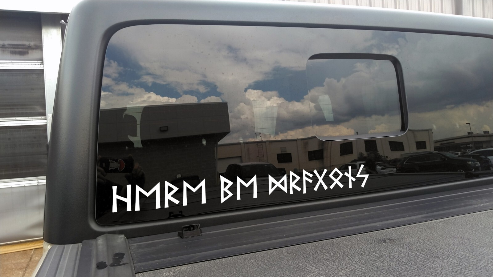 Here Be Dragons Elder Futhark Rune Decal – Viking Norse Vinyl Sticker Art