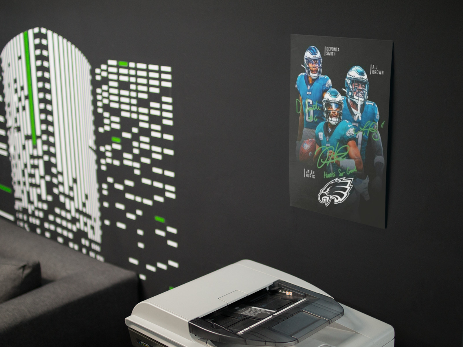 EAGLES NFL Football Wall Vinyl Decal Poster Canvas Print Removable Adhesive