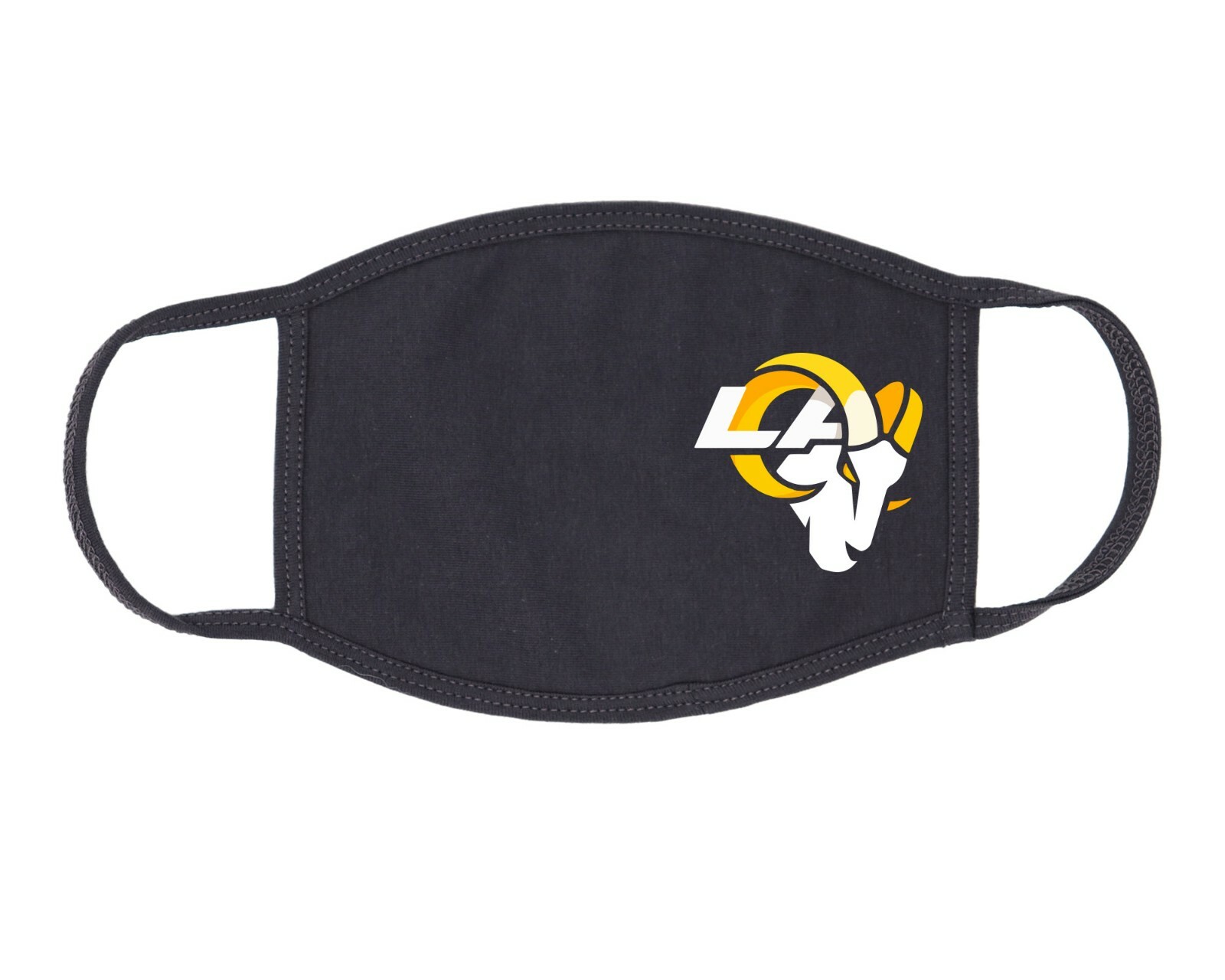 3PK LA Rams Face Mask Unisex One Size Comfy Breathable Cotton Spandex Cloth Mask
