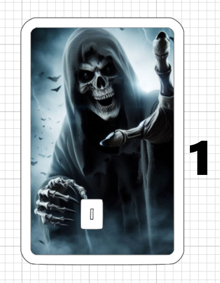 Grim Reaper ATM Debit Credit Card Skin Sticker Devil Demon Hell Death Sickle USA