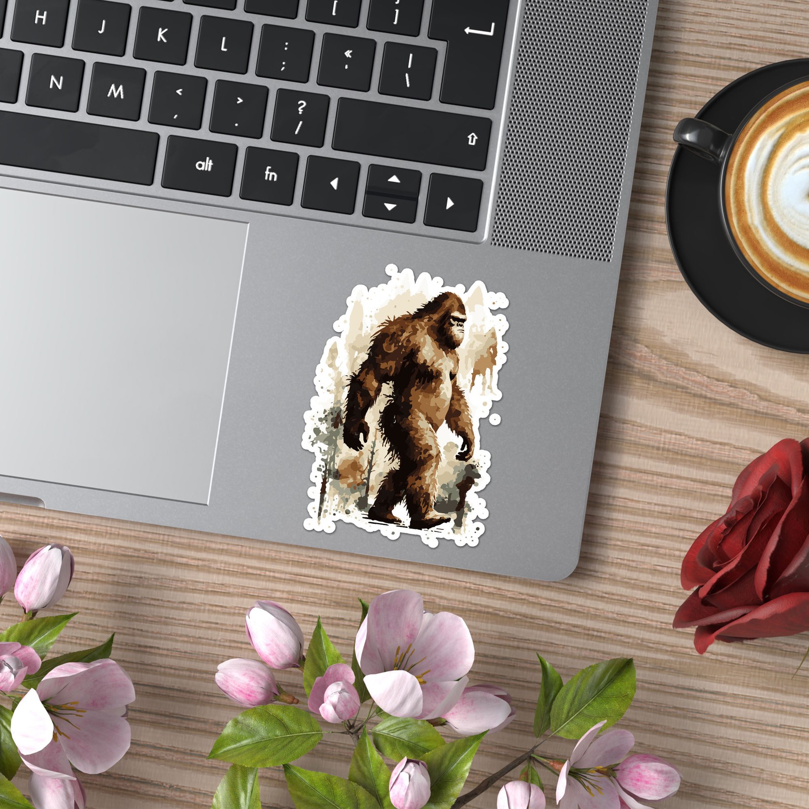 Yeti Bigfoot Sasquatch – Vinyl Decal Sticker – Car Window Laptop – ebn9260
