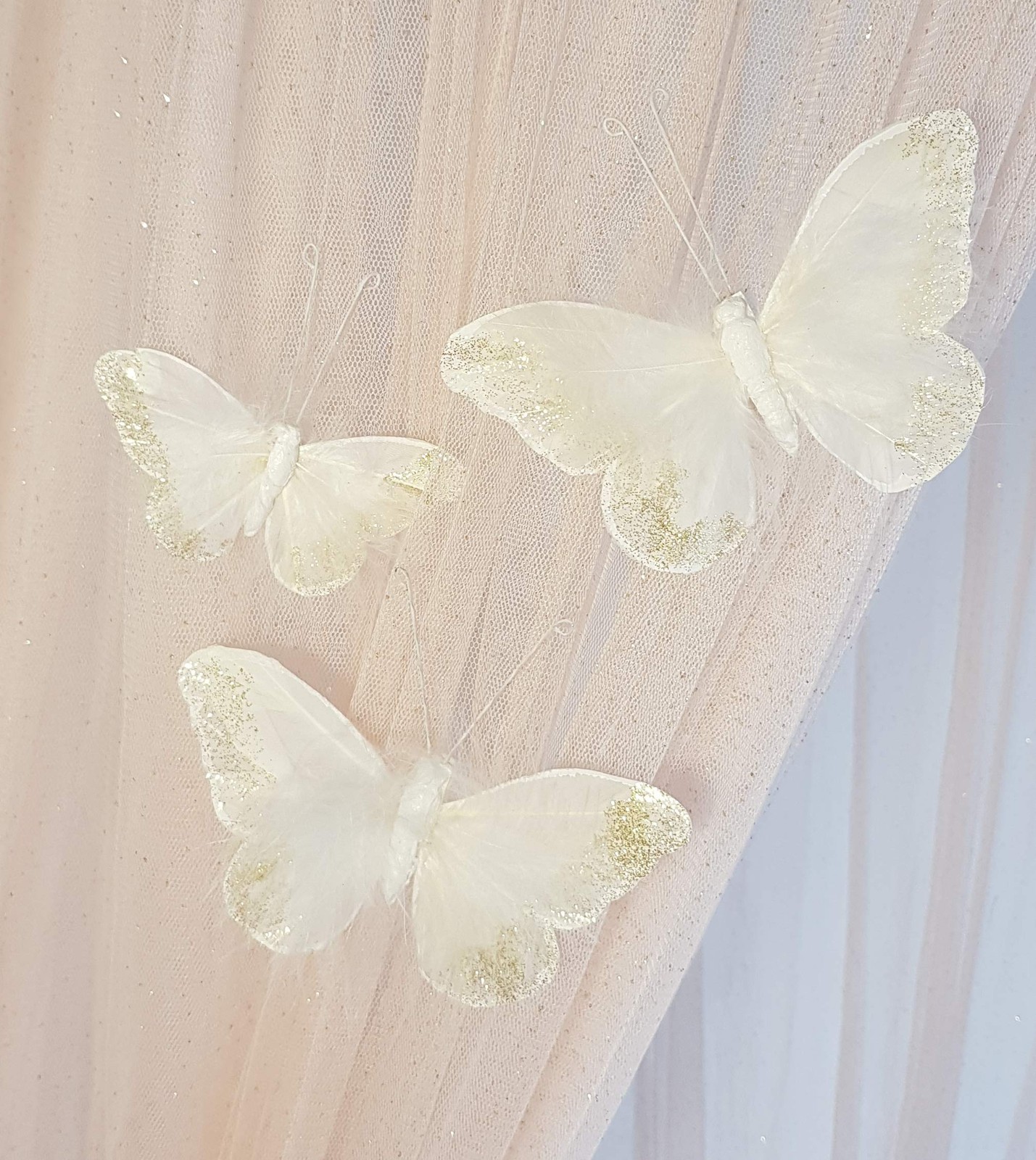 Butterfly Wall Decorations Premium Quality Real Feather 3D Wall Decals Girls …