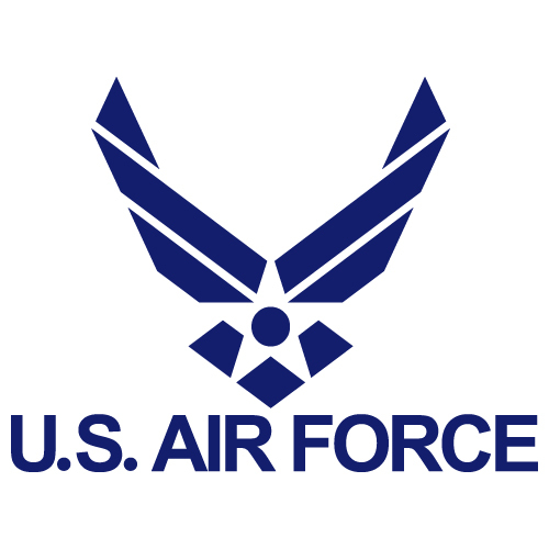 US AIR FORCE USAF EMBLEM ARMY WINGS MILITARY VINYL DECAL STICKER (USAF-1)