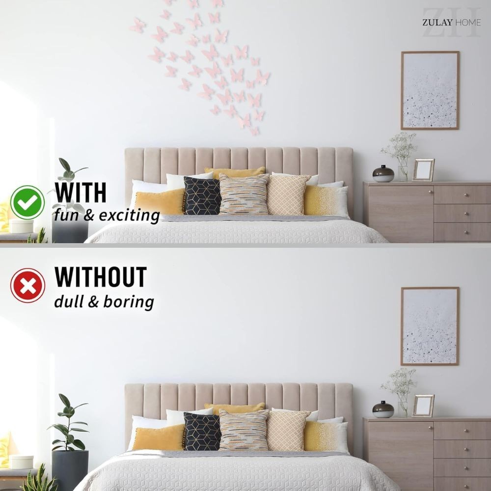 3D Butterfly Wall Decor 24/48pcs – DIY Removable Room, Party & Wedding
