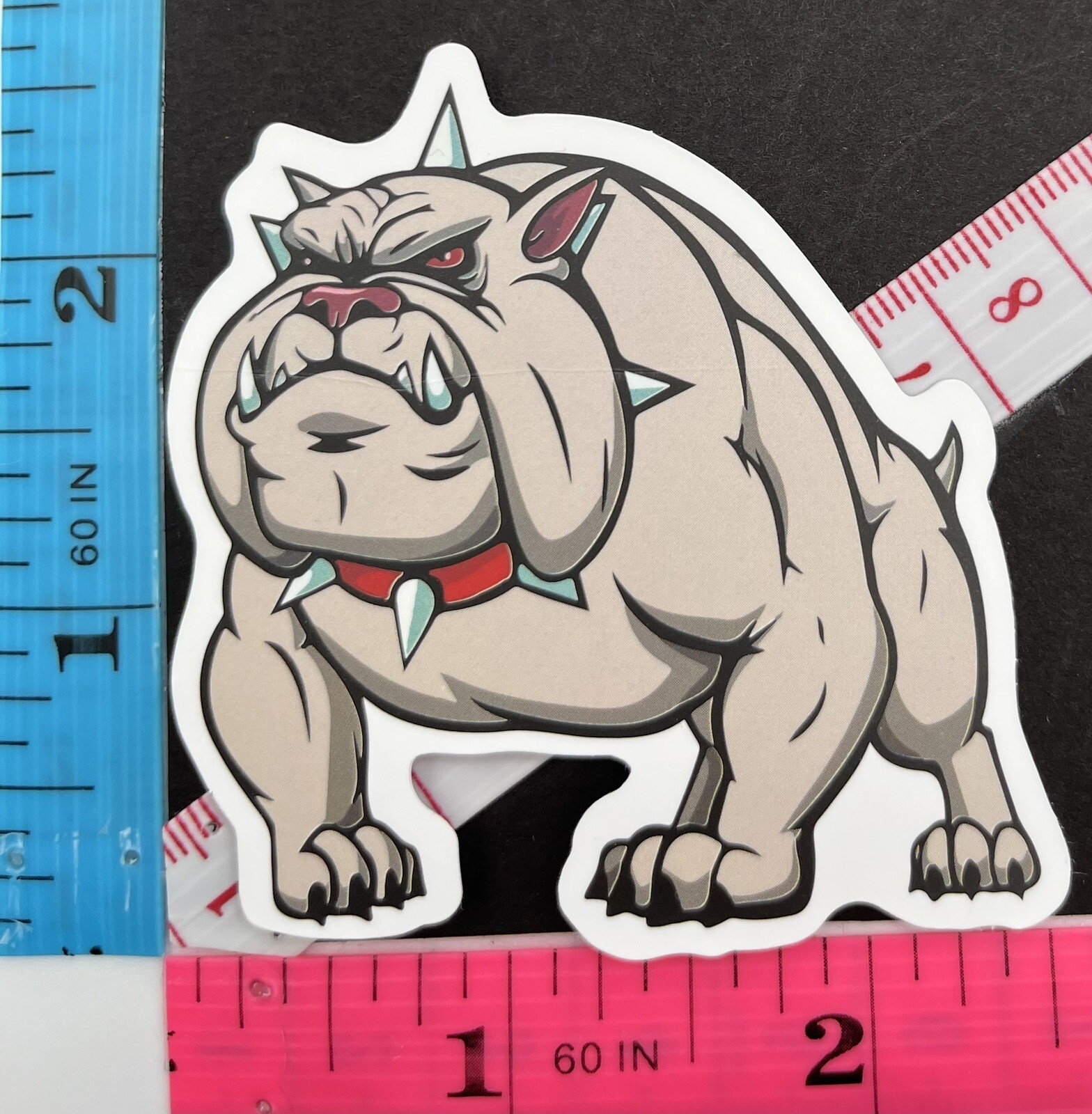 Bully Guard Dog – Vinyl Sticker Decal Phone Graffiti Skater Spike Collar Mean