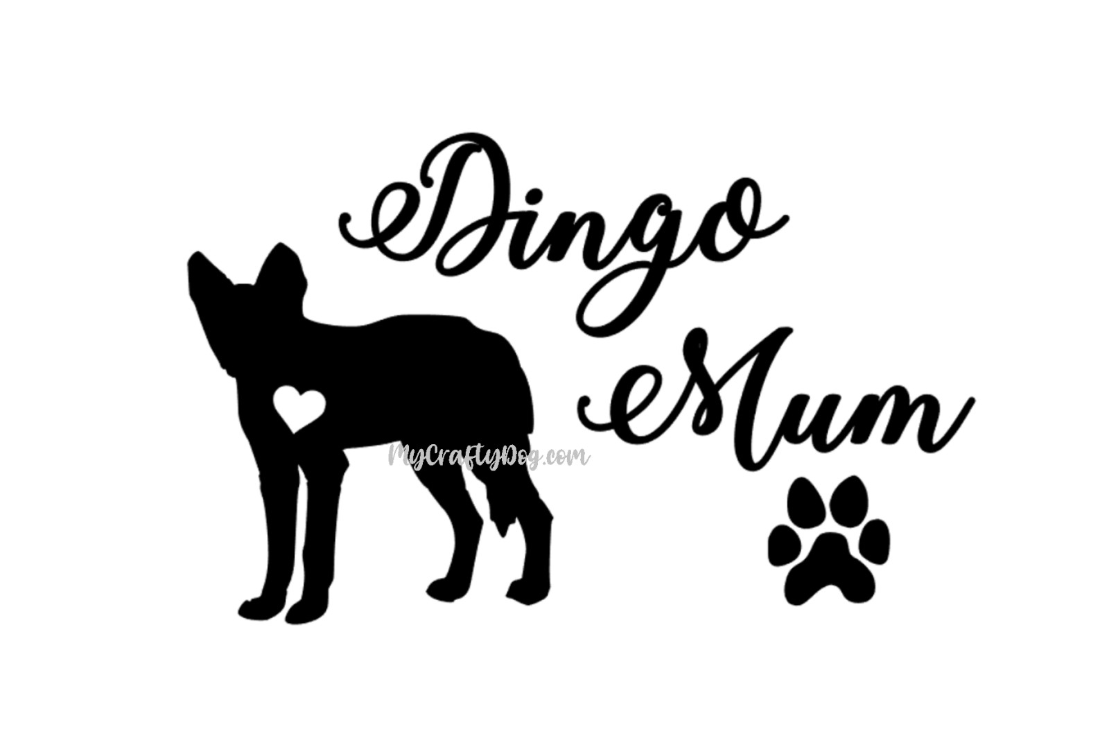 Dingo Mum Sticker Car Decal Vinyl love Dingoes dog High quality