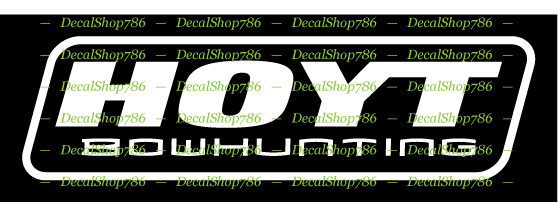 HOYT Bowhunting – Archery & Outdoor Sports – Vinyl Die-Cut Peel N' Stick Decal