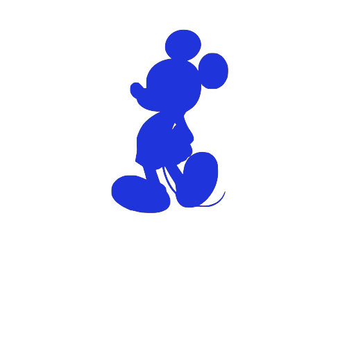 Mickey Mouse Silhouette Decal Sticker for Macbook Laptop Car Window Wall Decor