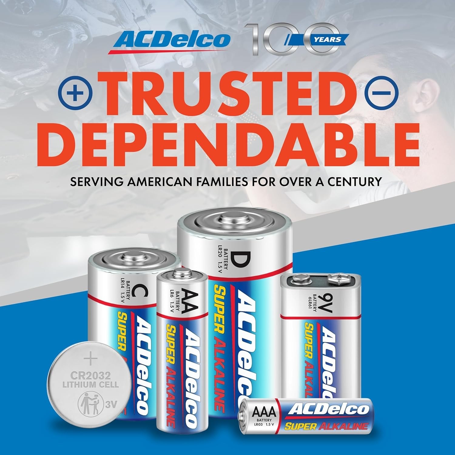100-Count AA Batteries, Maximum Power Super Alkaline Battery, 10-Year Sh